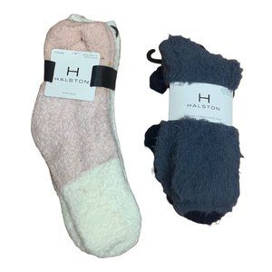BUNDLE! Halston Plush Socks and Ultra Soft Feather Lounge Socks